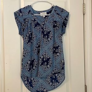 NWOT Blue Short Sleeve Top
